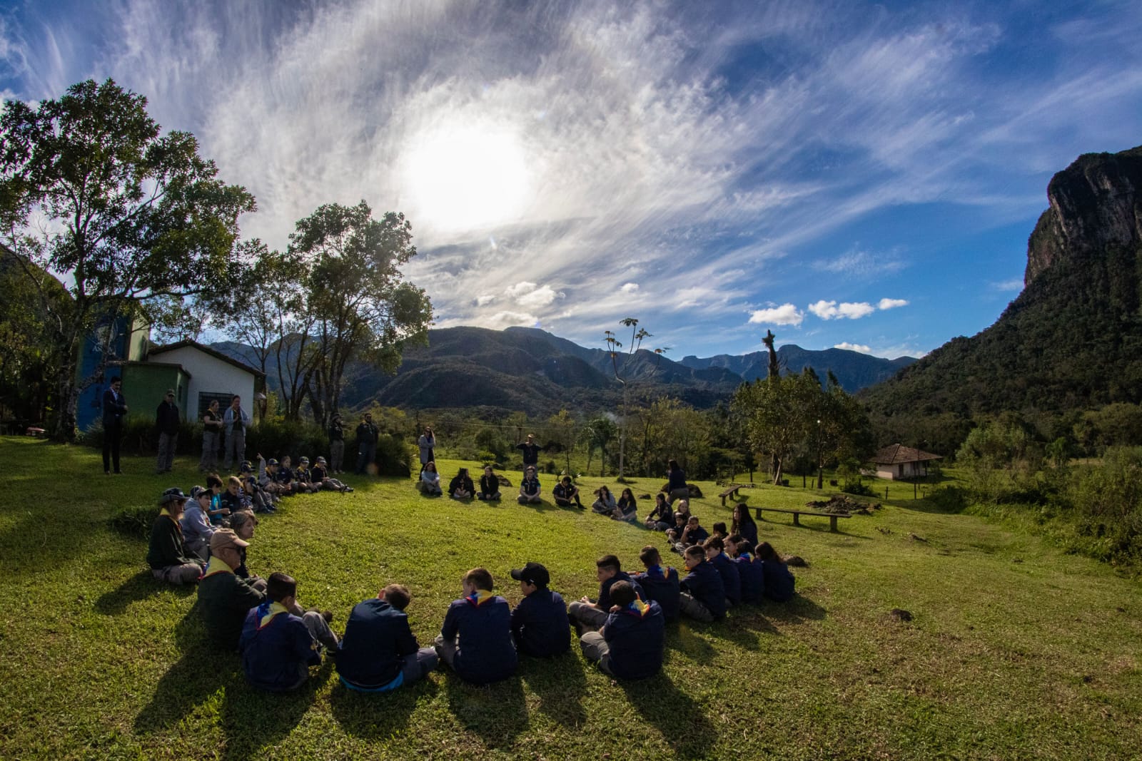 Ação de Educação Ambiental no âmbito da Reserva Biológica do Aguaí que abrange áreas dos municípios de Morro Grande Nova Veneza Siderópolis e Treviso em Santa Catarina