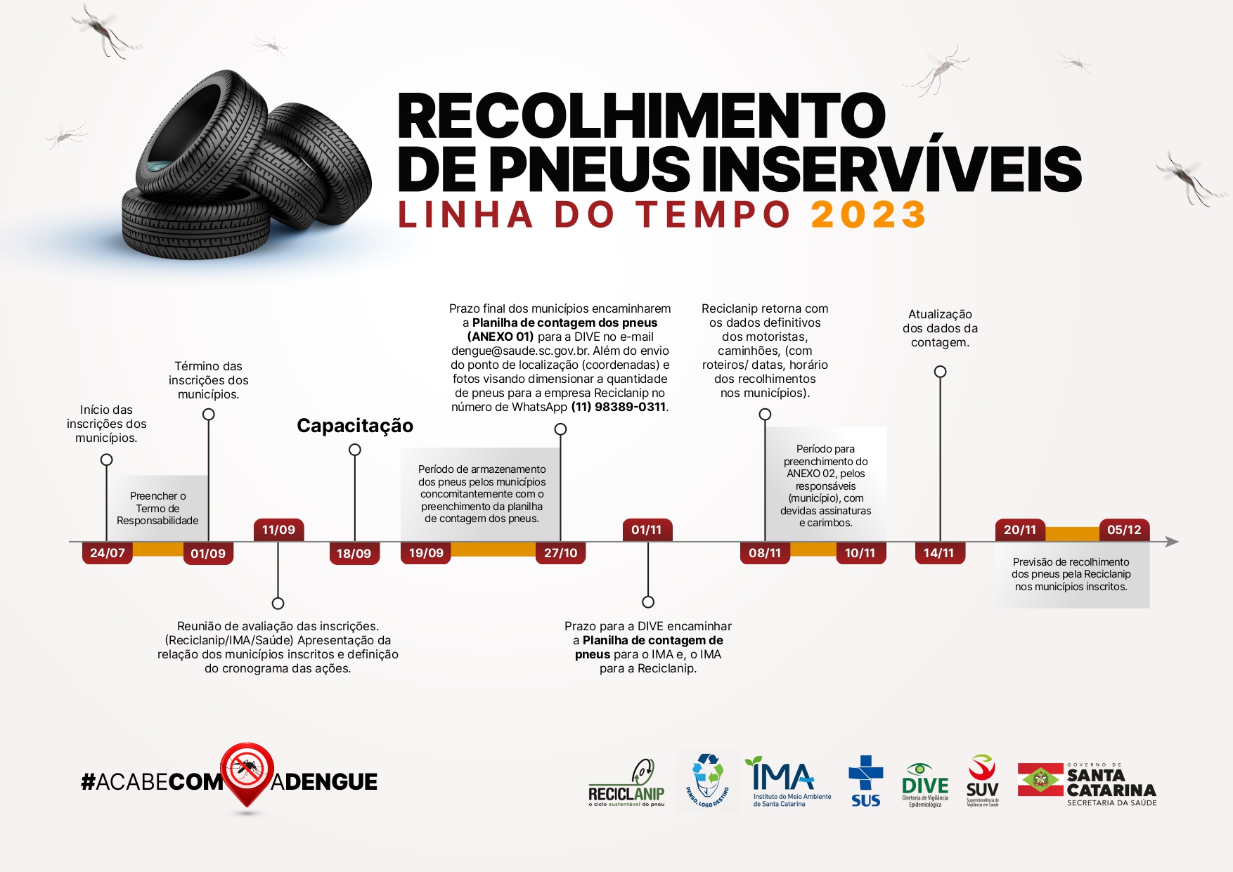 recolhimento de pneus linha do tempo 2023